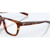 Costa Tybee Rx Tortoise Frame Clear Lense Eyeglasses Sunglasses