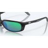 Costa Brine Matte Black Frame Green Mirror Polarized Glass Lense Sunglasses