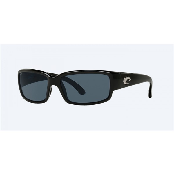 Costa Caballito Shiny Black Frame Gray Polarized Polycarbonate Lense Sunglasses