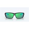 Costa Cat Cay Blackout Frame Green Mirror Polarized Glass Lense Sunglasses