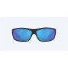 Costa Saltbreak Matte Black Frame Blue Mirror Polarized Glass Lense Sunglasses