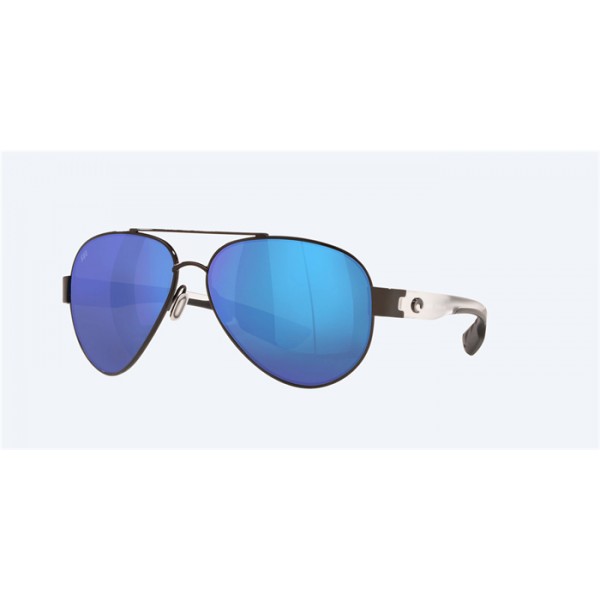 Costa South Point Gunmetal Frame Blue Mirror Polarized Glass Lense Sunglasses