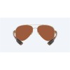 Costa South Point Rose Gold Frame Green Mirror Polarized Glass Lense Sunglasses