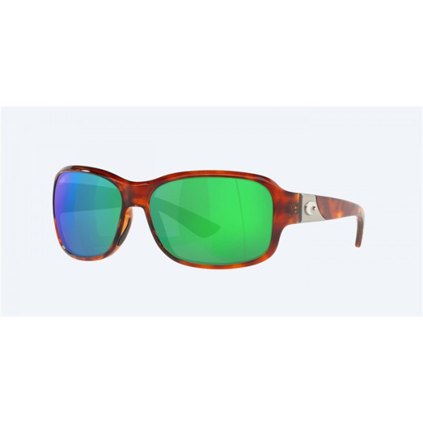 Costa Inlet Tortoise Frame Green Mirror Polarized Polycarbonate Lense Sunglasses