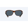 Costa Inlet Retro Tortoise Frame Gray Polarized Polycarbonate Lense Sunglasses