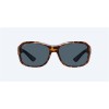 Costa Inlet Retro Tortoise Frame Gray Polarized Polycarbonate Lense Sunglasses