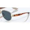 Costa Loreto Rose Gold Frame Gray Polarized Polycarbonate Lense Sunglasses