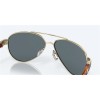 Costa Loreto Rose Gold Frame Blue Mirror Polarized Polycarbonate Lense Sunglasses