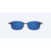 Costa Ballast Readers Shiny Black Frame Blue Mirror Polarized Lense Sunglasses