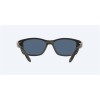Costa Fisch Readers Matte Black Frame Blue Mirror Polarized Polycarbonate Lense Sunglasses