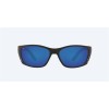 Costa Fisch Readers Matte Black Frame Blue Mirror Polarized Polycarbonate Lense Sunglasses