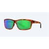Costa Cut Honey Tortoise Frame Green Mirror Polarized Polycarbonate Lense Sunglasses