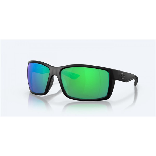 Costa Reefton Blackout Frame Green Mirror Polarized Polycarbonate Lense Sunglasses