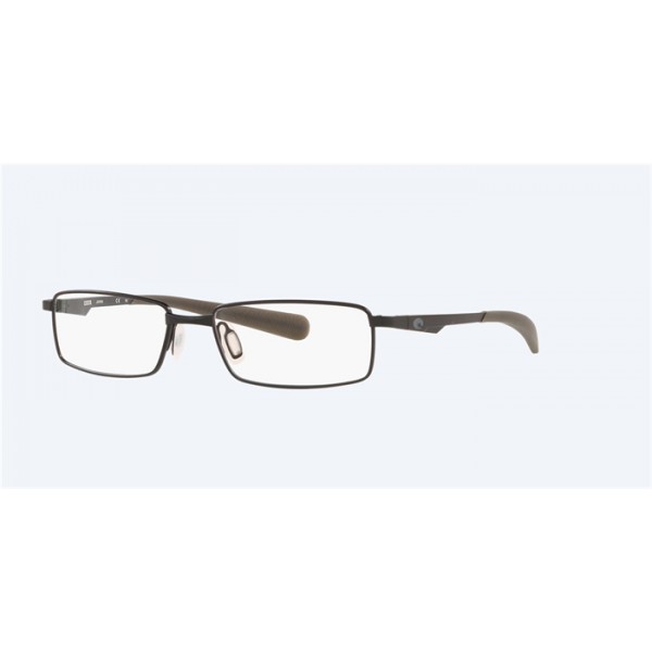 Costa Bimini Road 100 Satin Black Frame Clear Lense Eyeglasses Sunglasses