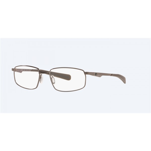 Costa Bimini Road 110 Brushed Light Gunmetal Frame Clear Lense Eyeglasses Sunglasses