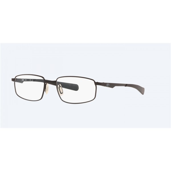 Costa Bimini Road 110 Satin Black Frame Clear Lense Eyeglasses Sunglasses