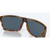 Costa Rincon Black/Shiny Tort Gray Frame Polarized Polycarbonate Lense Sunglasses