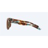 Costa Aransas Shiny Ocean Tortoise Frame Copper Polarized Glass Lense Sunglasses
