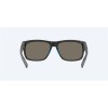 Costa Baffin Net Gray With Blue Rubber Frame Blue Mirror Polarized Glass Lense Sunglasses