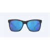Costa Caldera Net Gray With Blue Rubber Frame Blue Mirror Polarized Glass Lense Sunglasses