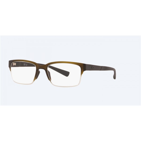 Costa Ocean Ridge 220 Matte Olive Green Fade To Clear Frame Eyeglasses Sunglasses