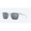 Costa Panga Matte Seafoam Crystal Frame Gray Silver Mirror Polarized Lense Sunglasses