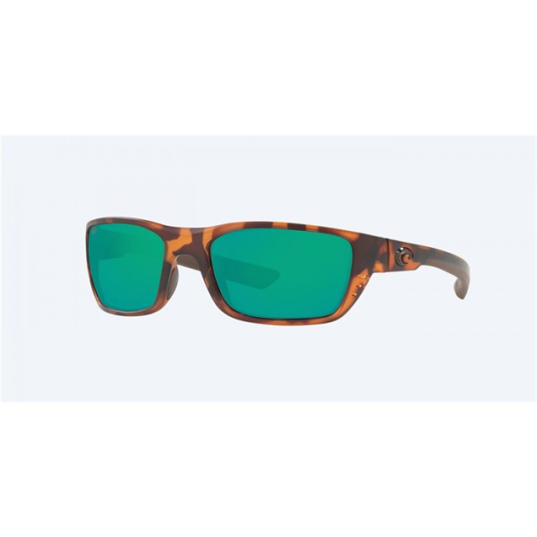 Costa Whitetip Readers Retro Tortoise Frame Green Mirror Polarized Lense Sunglasses