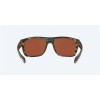 Costa Broadbill Matte Reef Frame Green Mirror Polarized Glass Lense Sunglasses