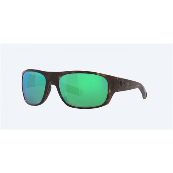 Costa Tico Matte Wetlands Frame Green Mirror Polarized Glass Lense Sunglasses