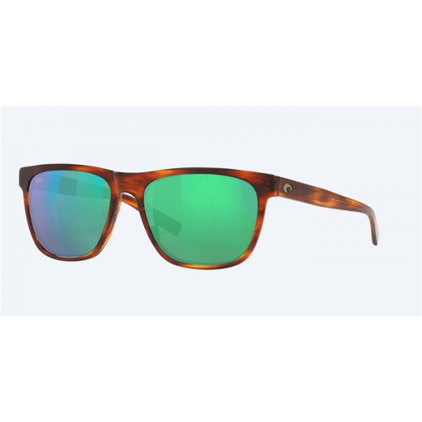 Costa Apalach Tortoise Frame Green Mirror Polarized Glass Lense Sunglasses