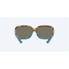 Costa Gannet Shiny Wahoo Frame Blue Mirror Polarized Glass Lense Sunglasses