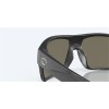 Costa Diego Matte Black Frame Blue Mirror Polarized Glass Lense Sunglasses