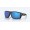 Costa Diego Matte Black Frame Blue Mirror Polarized Glass Lense Sunglasses