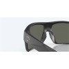 Costa Diego Matte Black Frame Gray Silver Mirror Polarized Glass Lense Sunglasses