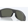 Costa Diego Matte Gray Frame Gray Silver Mirror Polarized Glass Lense Sunglasses
