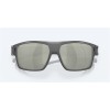 Costa Diego Matte Gray Frame Gray Silver Mirror Polarized Glass Lense Sunglasses