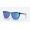 Costa Sullivan Shiny Black Kelp Frame Blue Mirror Polarized Glass Lense Sunglasses