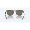 Costa Sullivan Matte Gray Crystal Frame Blue Mirror Polarized Glass Lense Sunglasses