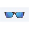 Costa Tybee hiny Black Kelp Frame Blue Mirror Polarized Glass Lense Sunglasses