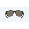 Costa Ferg Matte Black Frame Blue Mirror Polarized Glass Lense Sunglasses