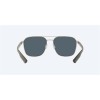 Costa Wader Brushed Gunmetal Frame Gray Silver Mirror Polarized Polycarbonate Lense Sunglasses