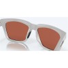Costa Pescador Net Light Gray Rubber Frame Green Mirror Polarized Glass Lense Sunglasses