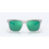 Costa Pescador Net Light Gray Rubber Frame Green Mirror Polarized Glass Lense Sunglasses