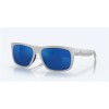 Costa Baffin Net Light Gray Frame Blue Mirror Polarized Glass Lense Sunglasses