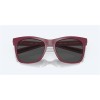 Costa Caldera Net Plum Frame Gray Polarized Glass Lense Sunglasses
