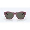 Costa Caleta Net Plum Frame Gray Polarized Glass Lense Sunglasses