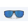 Costa Rincondo Matte Smoke Crystal Frame Blue Mirror Polarized Polycarbonate Lense Sunglasses