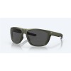 Costa Ferg Moss Metallic Frame Gray Polarized Polycarbonate Lense Sunglasses