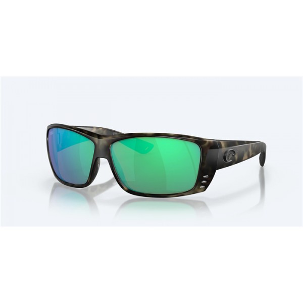 Costa Cat Cay Shiny Black Frame Blue Polarized Polycarbonate Lense Sunglasses