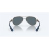 Costa Loreto Golden Pearl Frame Blue Mirror Polarized Polycarbonate Lense Sunglasses